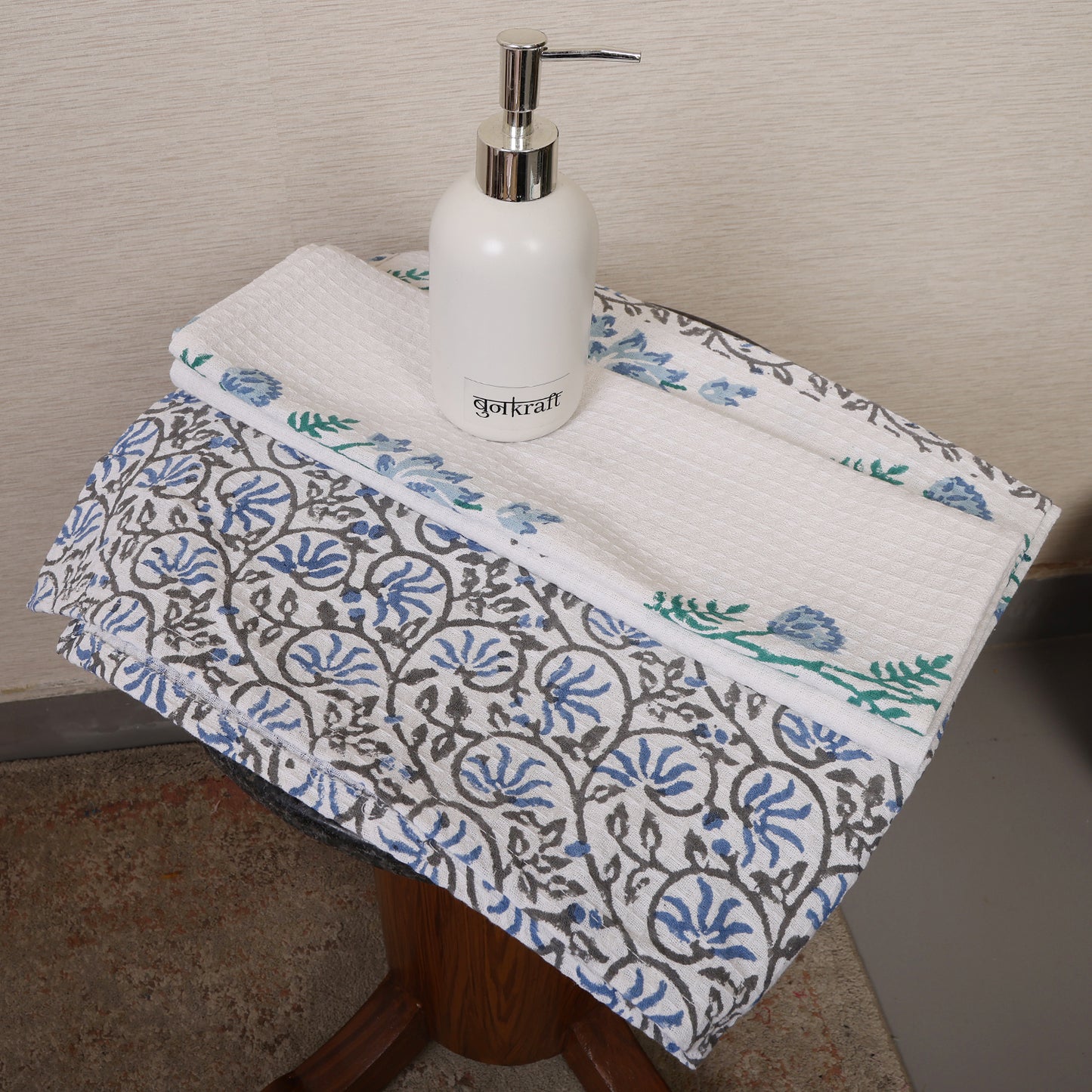 Bath Towel- Blue Spoonflower