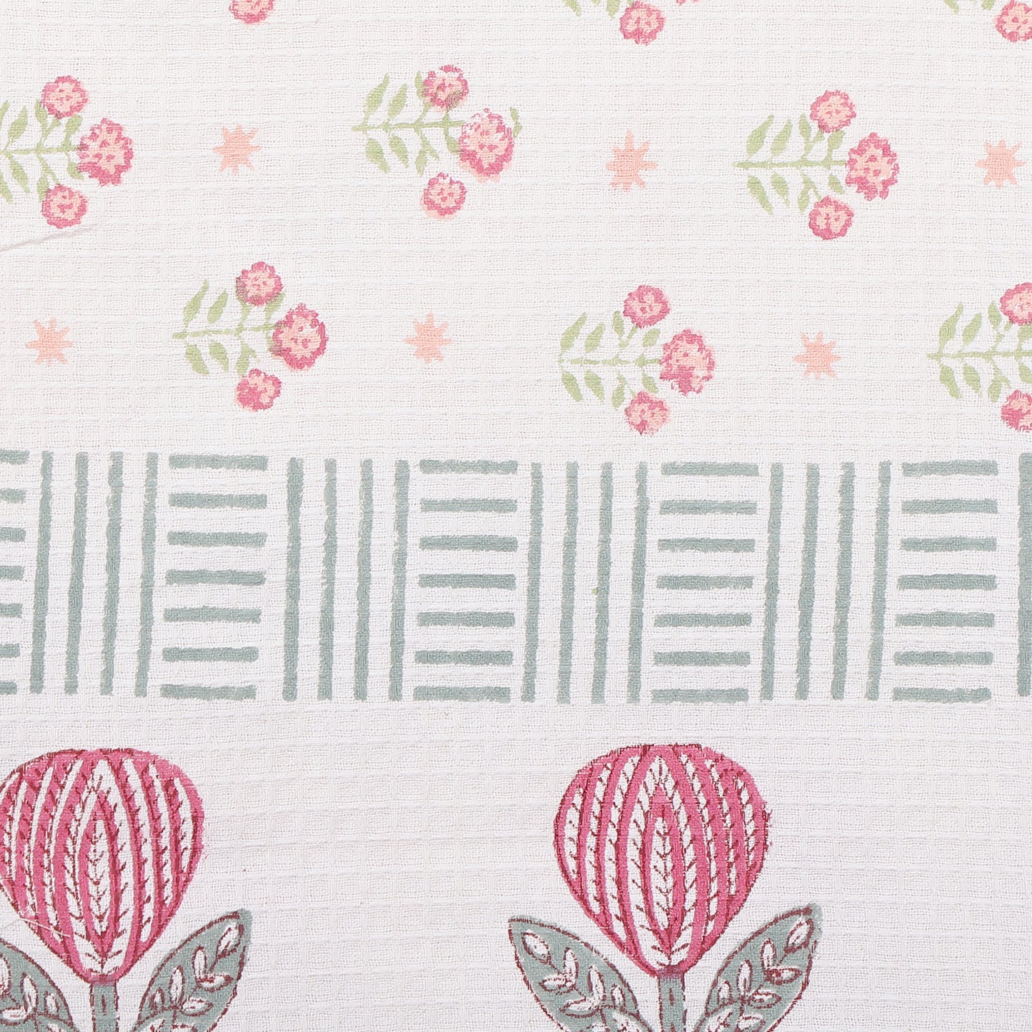 Bath Towel- Pink Tulips
