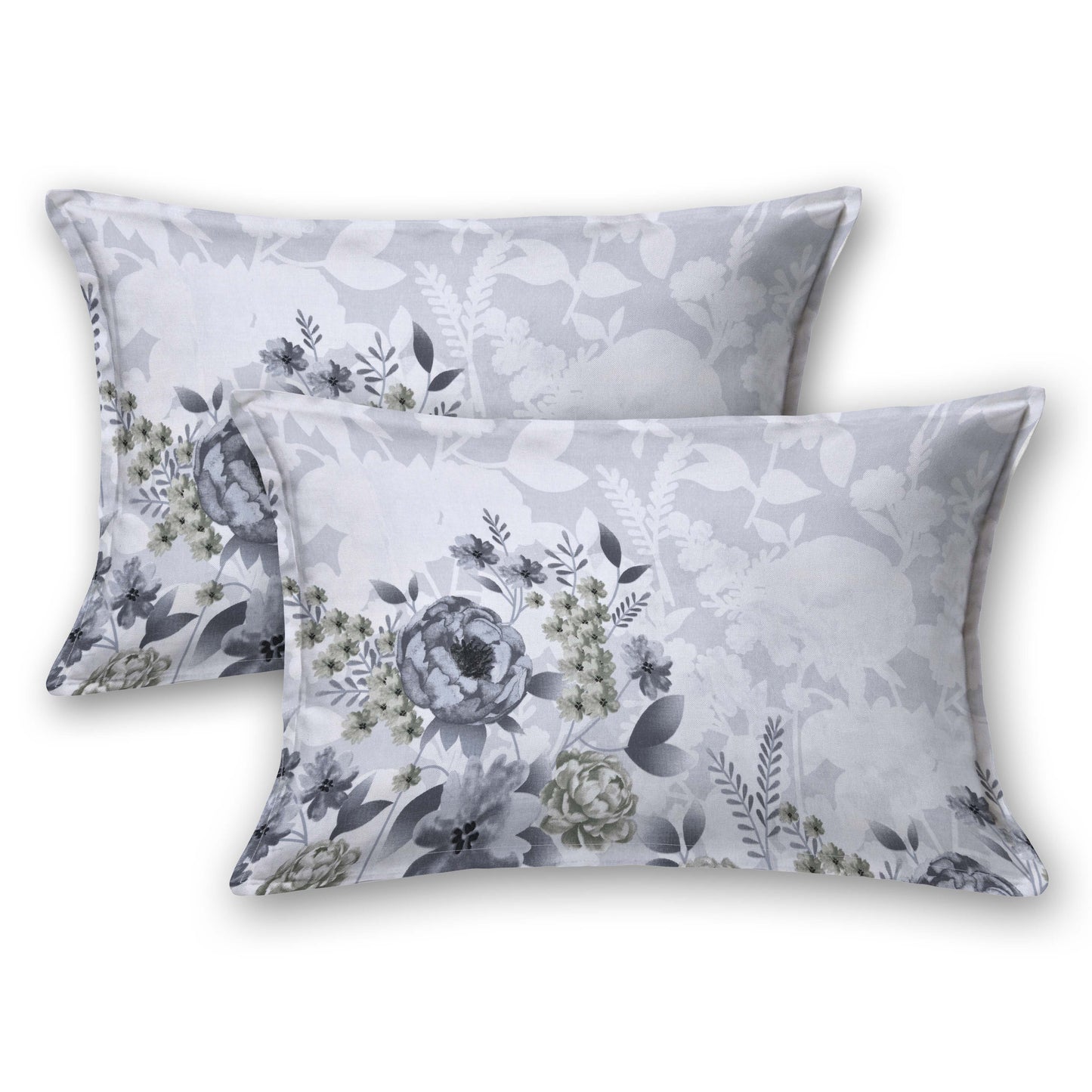 Pure Cotton Printed Bedsheet- Double Bed -Blue Bloom