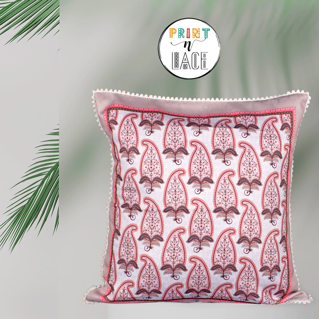 Print n Lace 067 (Dusky Beige n Pink)