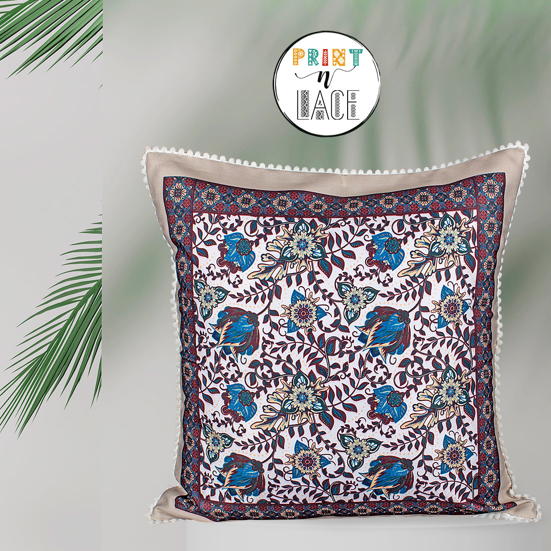 Print n Lace 063 (Dusty Brown n Multi)