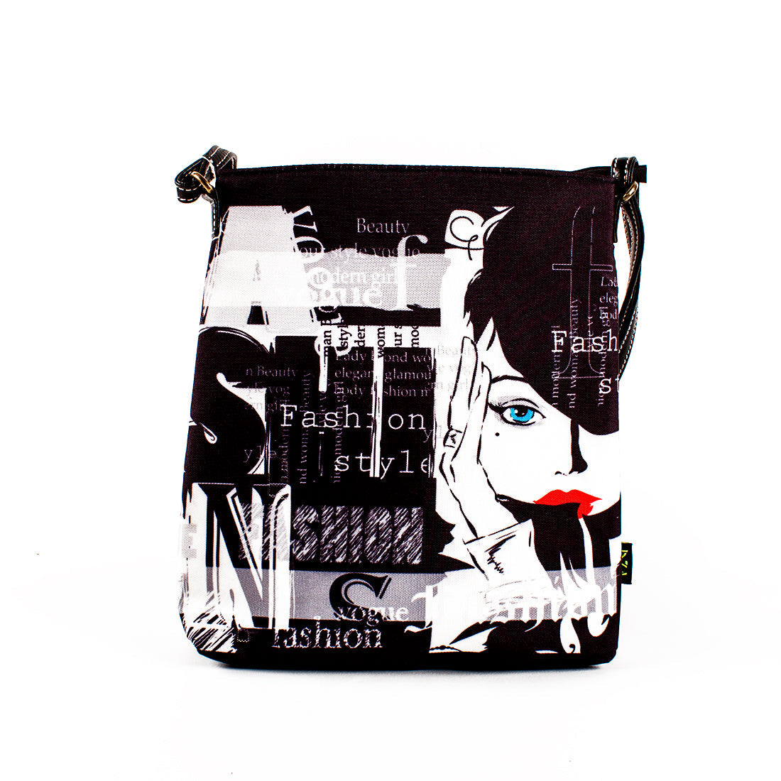 Sling Bag - Black & White Diva