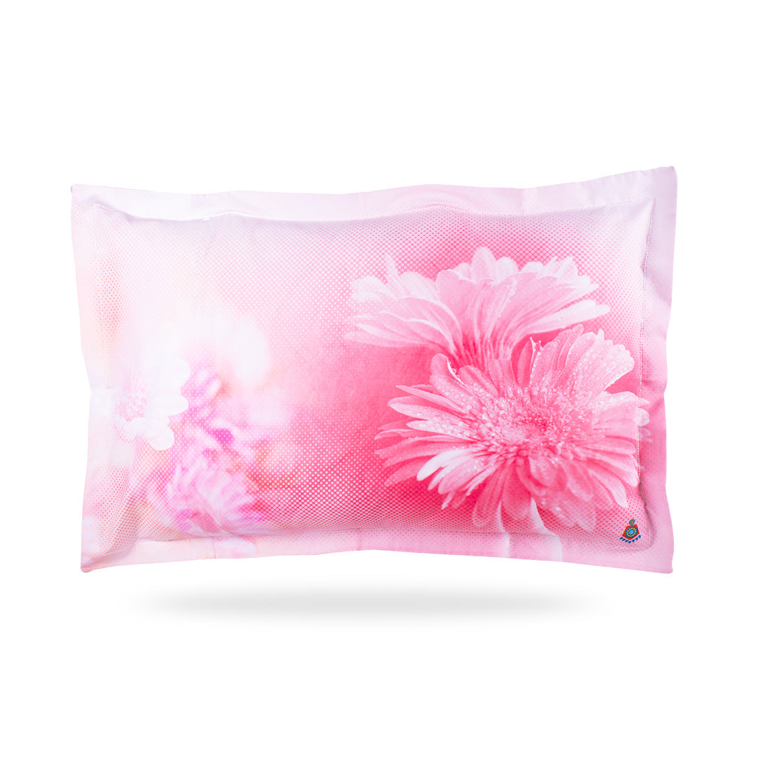 Pillow Covers-Printed-Pink Dhalias- Pair
