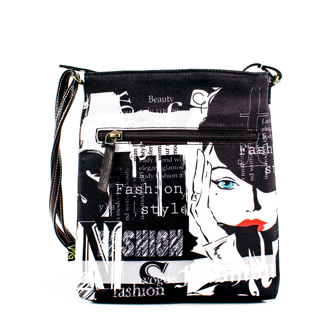 Sling Bag - Black & White Diva