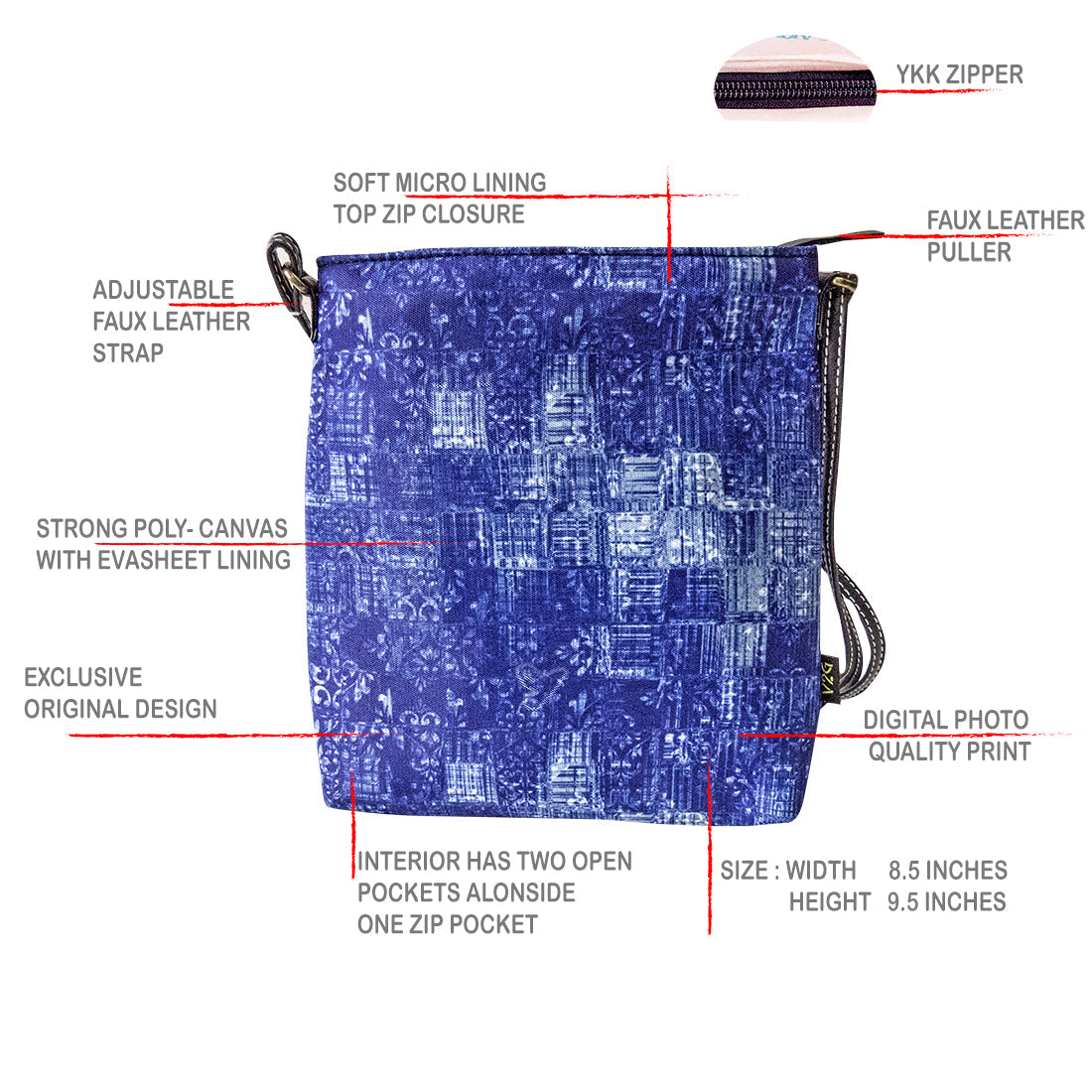 Sling Bag-Denim Looks