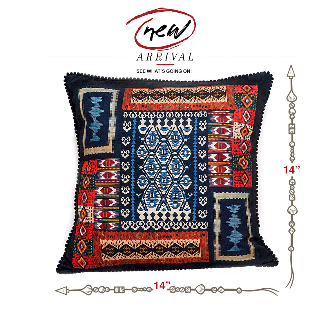 Print n Lace 047(black n multi)