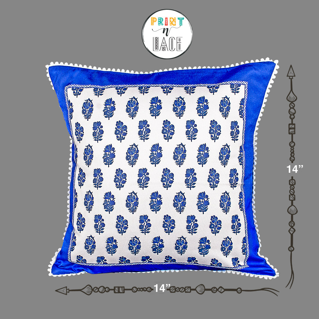 Print n Lace 083 (Blue n White)