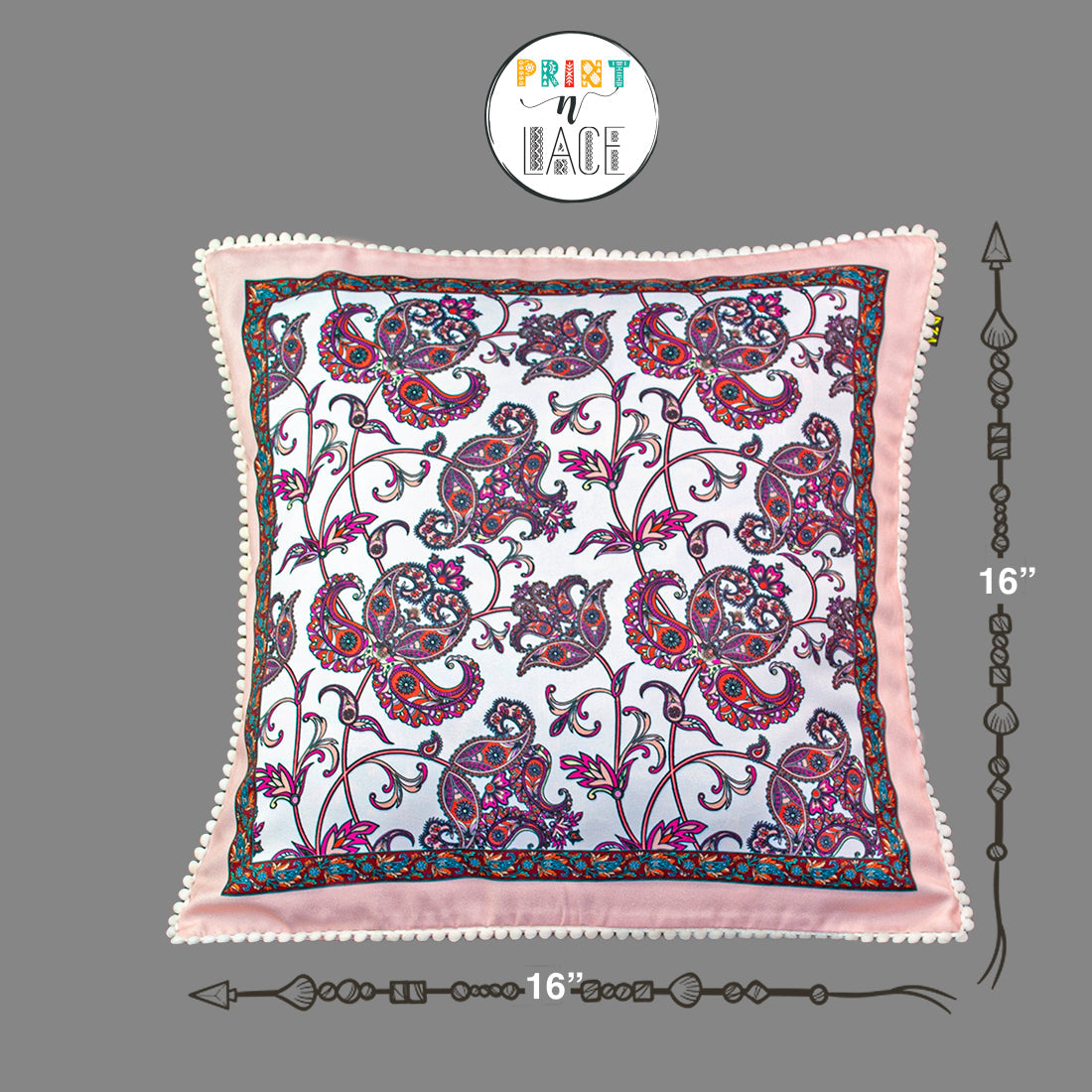 Print n Lace 087 (Pinkish Beige n Multi)