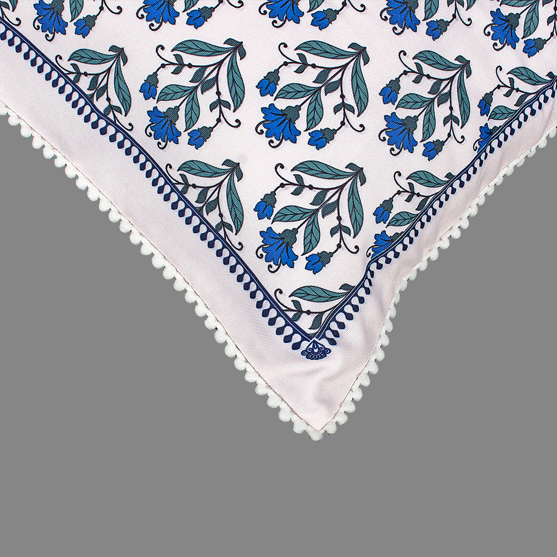 Print n Lace 087 (Cream n Blue)