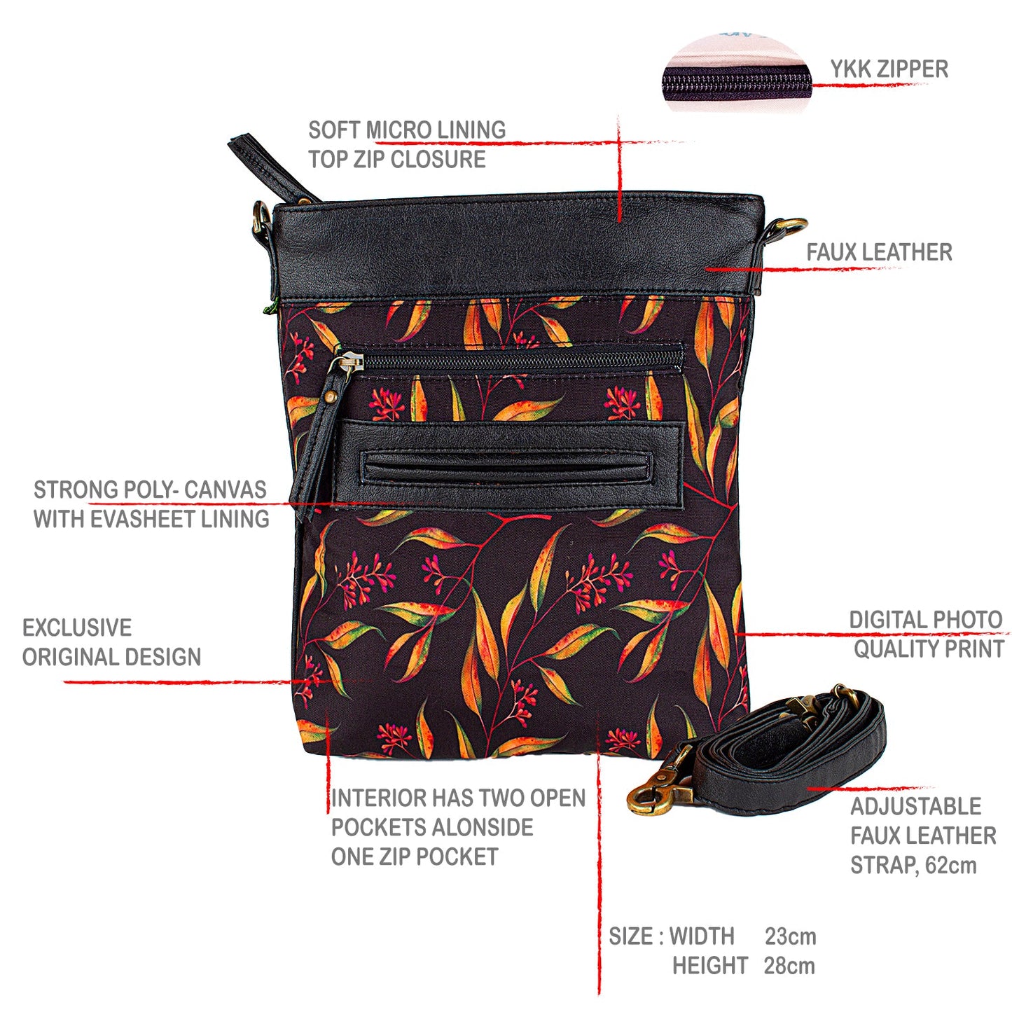 Sling Bag- Floral Paradise
