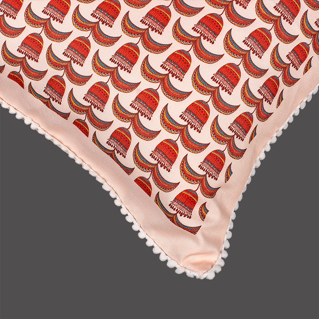Print n Lace 069 (Pinkish Beige n Red)