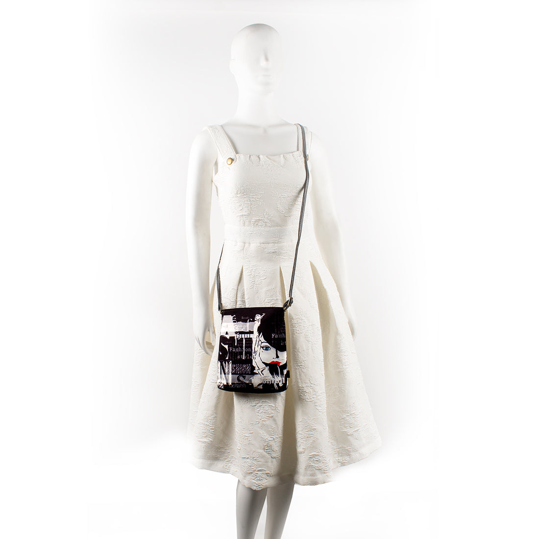 Sling Bag - Black & White Diva