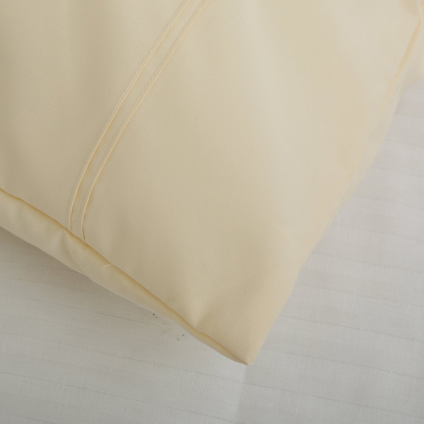 Pillow Covers-Plain Color-Pinkish Beige with Pintex Style- Pair