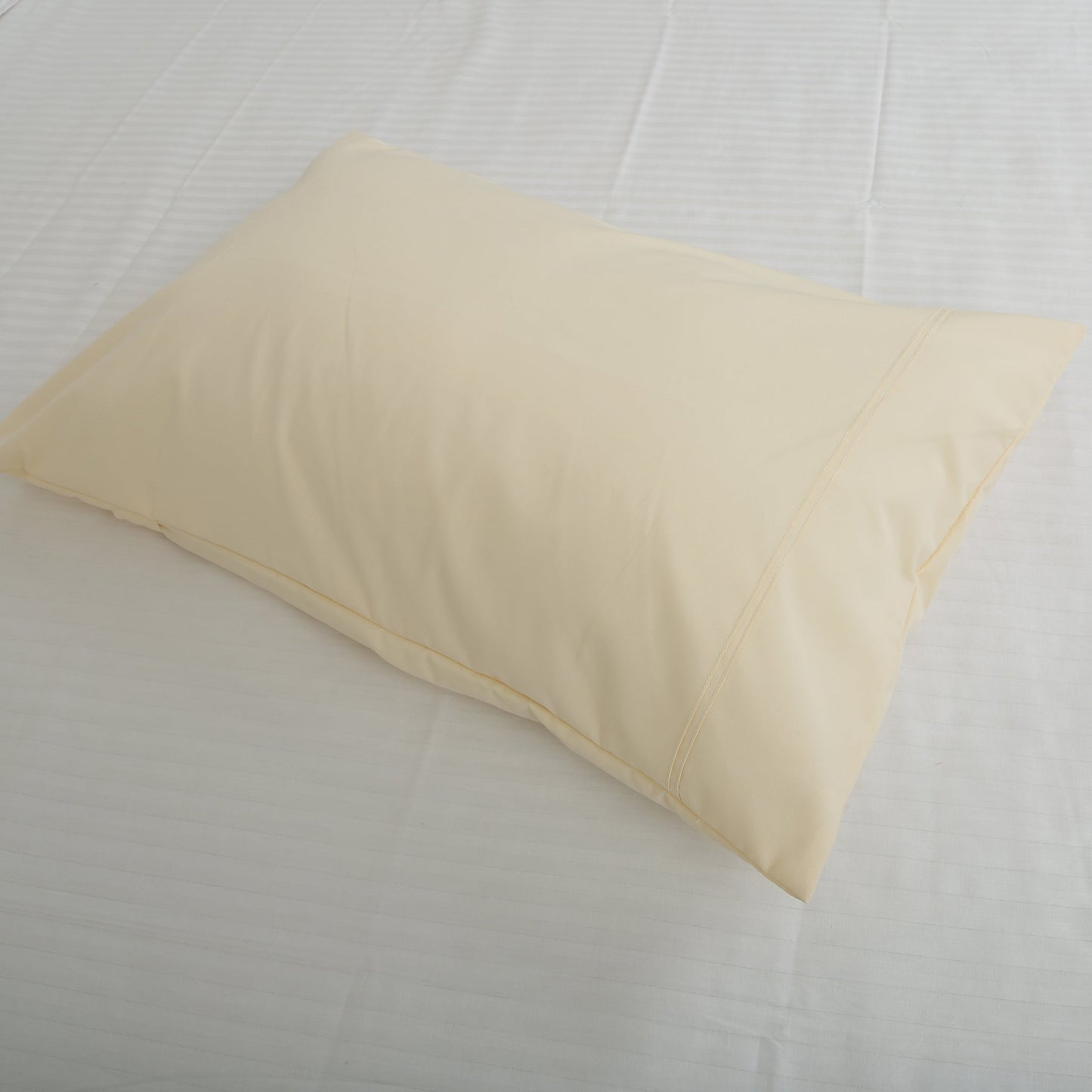 Pillow Covers-Plain Color-Pinkish Beige with Pintex Style- Pair