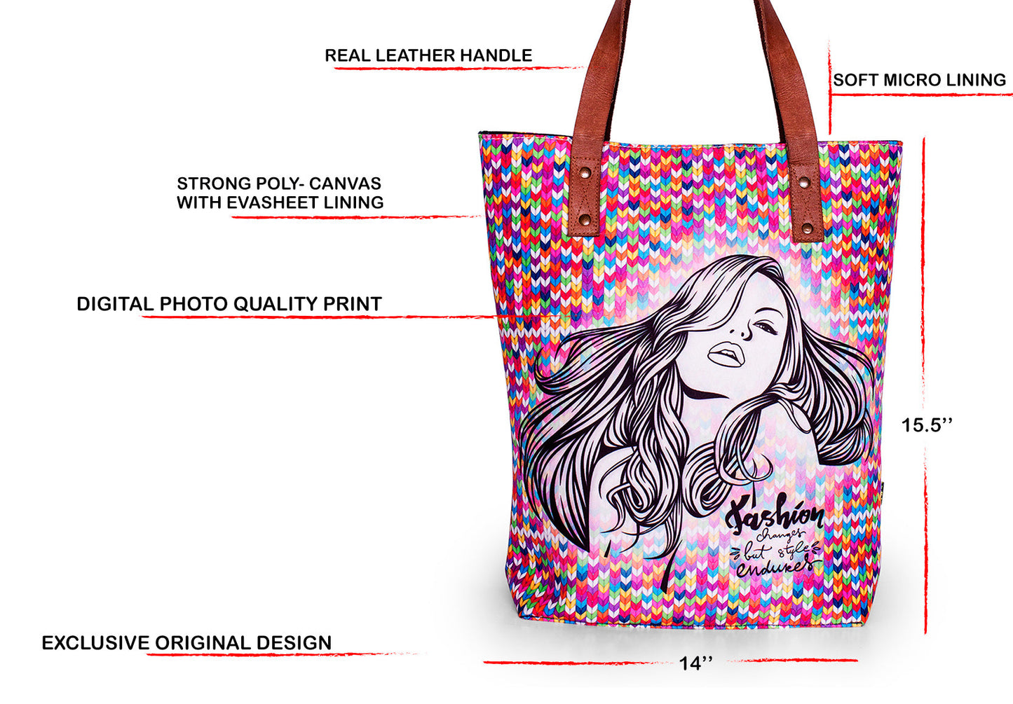 Tote Bag-Fashion Girl