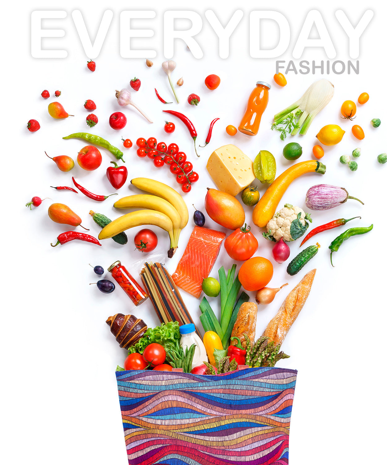 Shopper Bag-Colored Wave