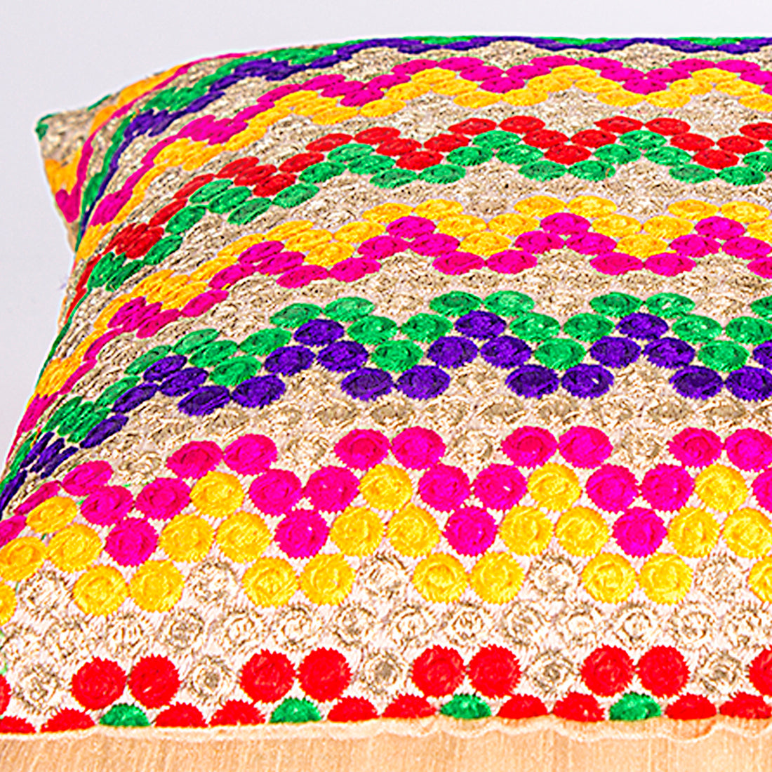 Cushion Cover-Embroidery-Wave-Set of 2