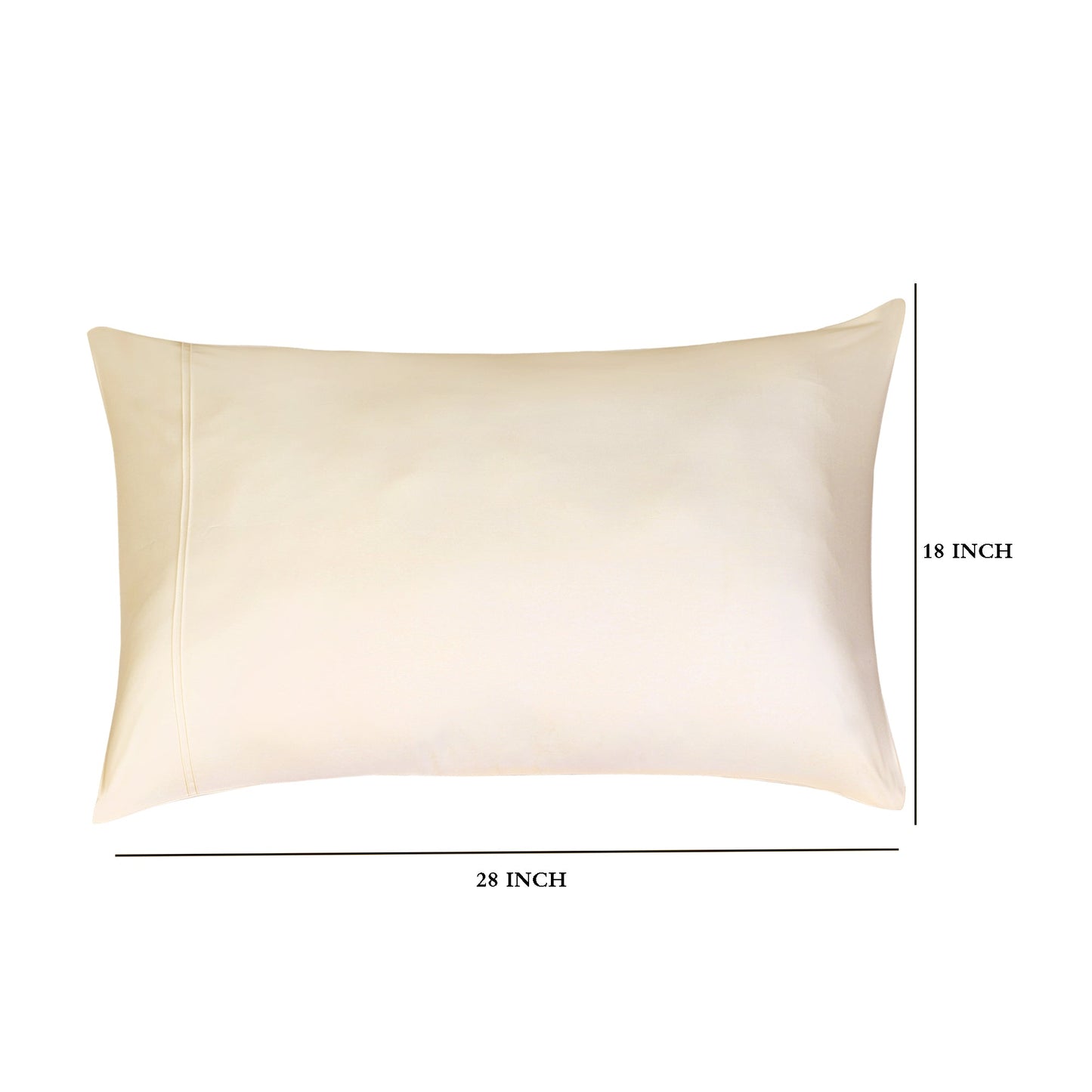 Pillow Covers-Plain Color-Pinkish Beige with Pintex Style- Pair