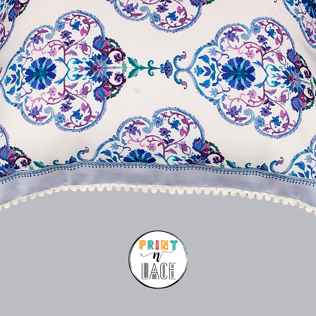 Print n Lace 057(pista green n blue)