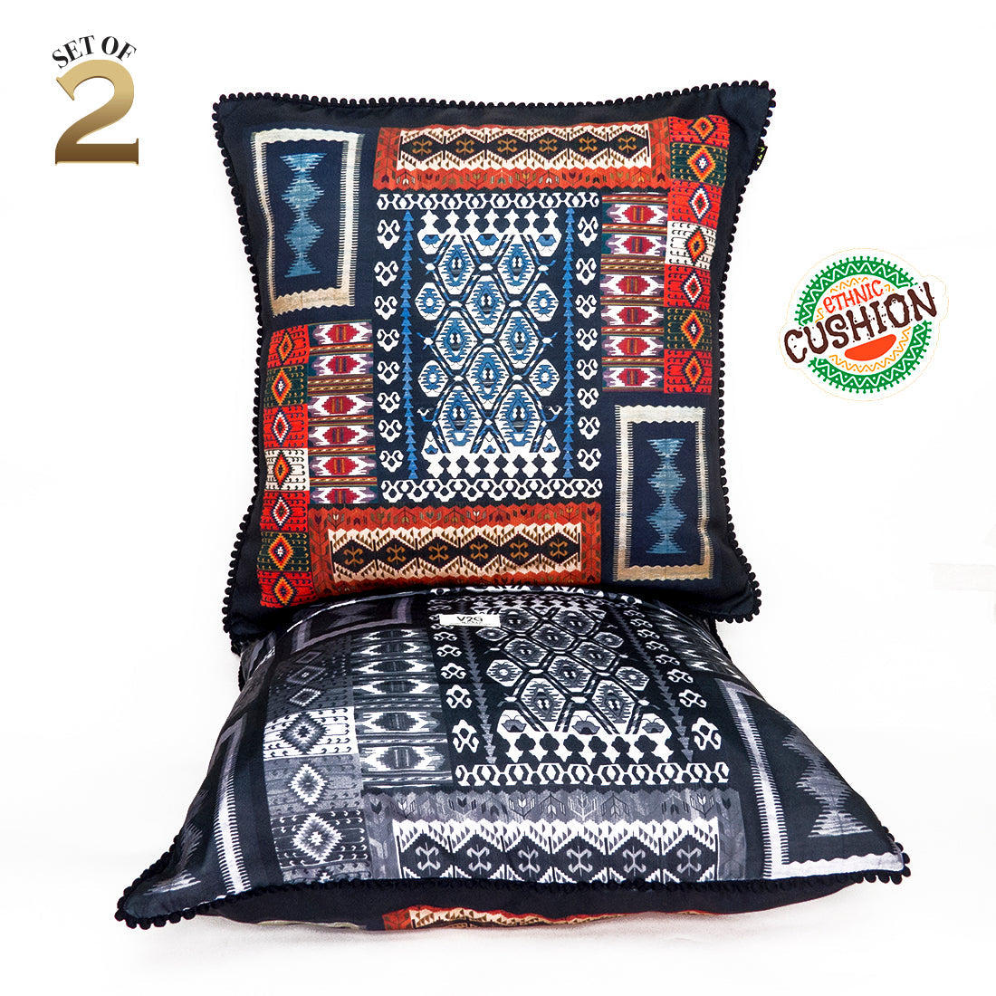 Print n Lace 047(black n multi)