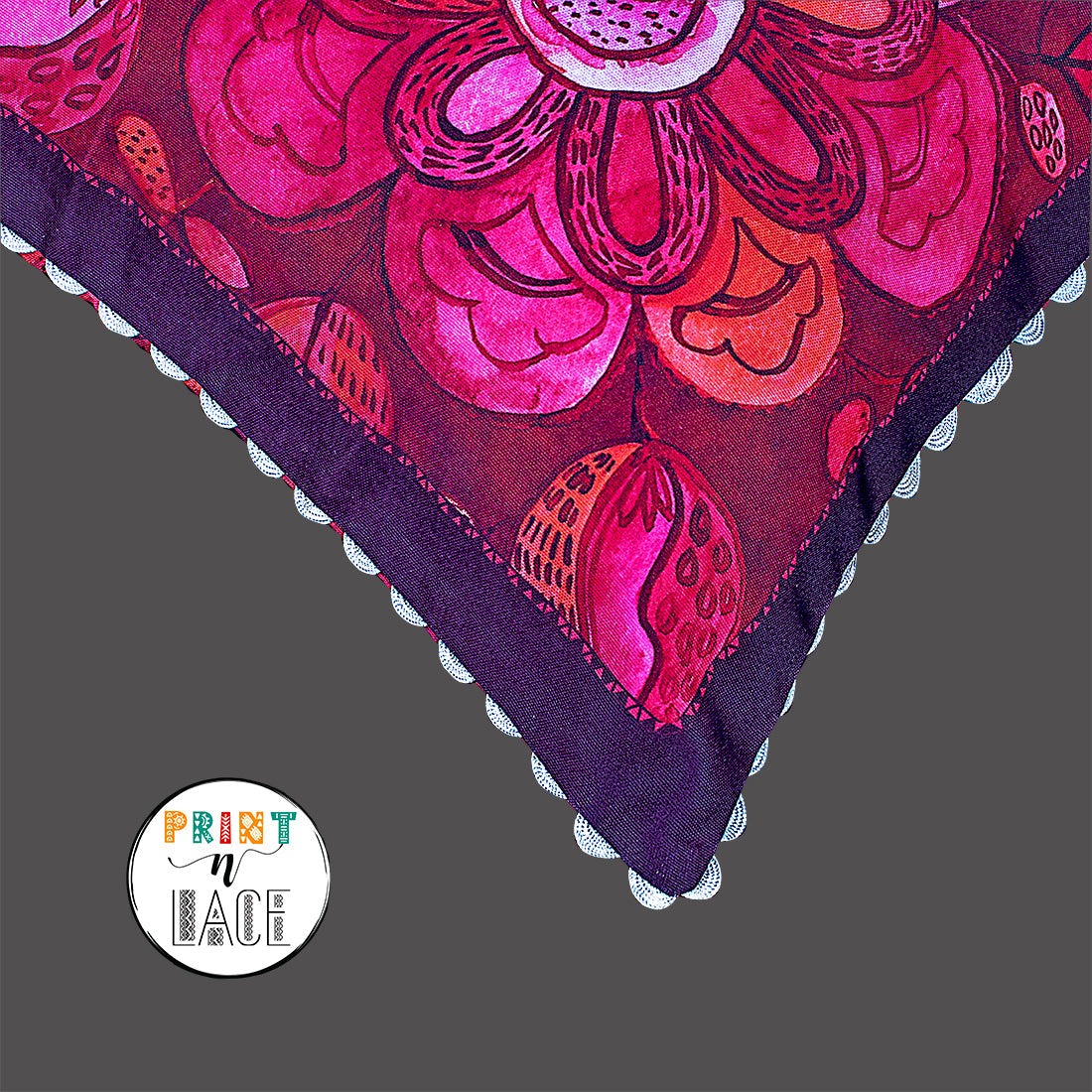 Print n Lace 061(reddish pink)
