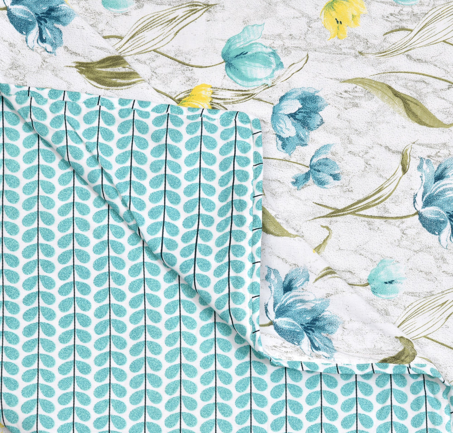 Dohar Cotton- Double Bed- Blue Tulips