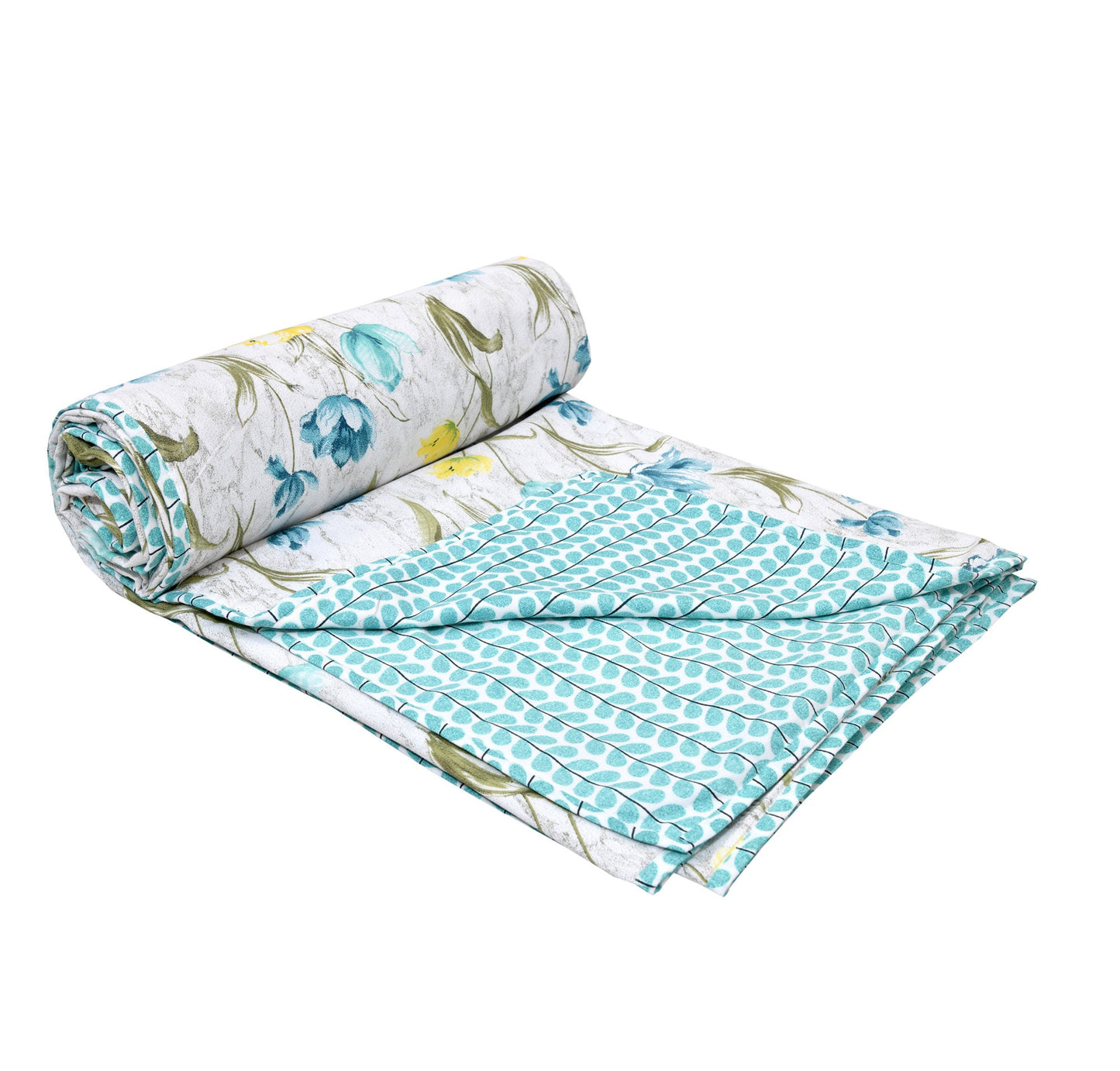 Dohar Cotton- Double Bed- Blue Tulips