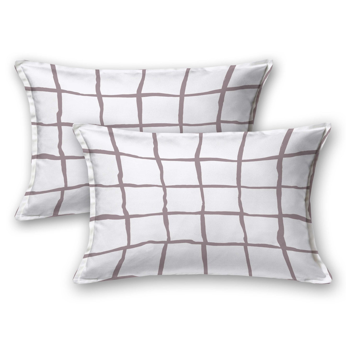 Pure Cotton Printed Bedsheet- Double Bed -Check Pink