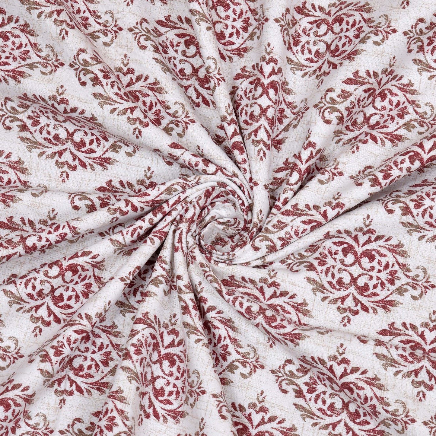 Dohar Cotton-Double Bed- Brown Ethnic Buti