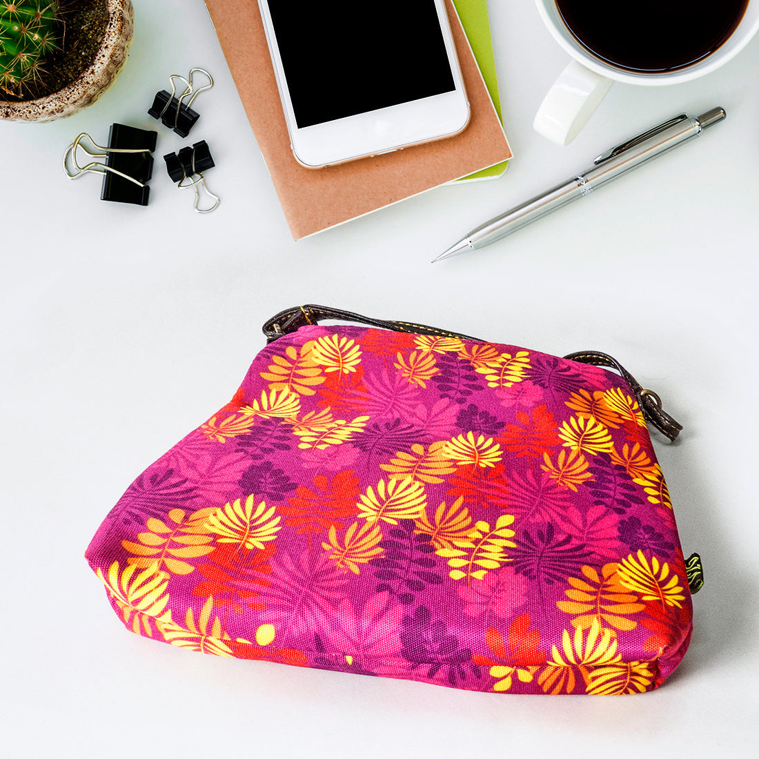 Sling Bag - Pink Flora n Fauna