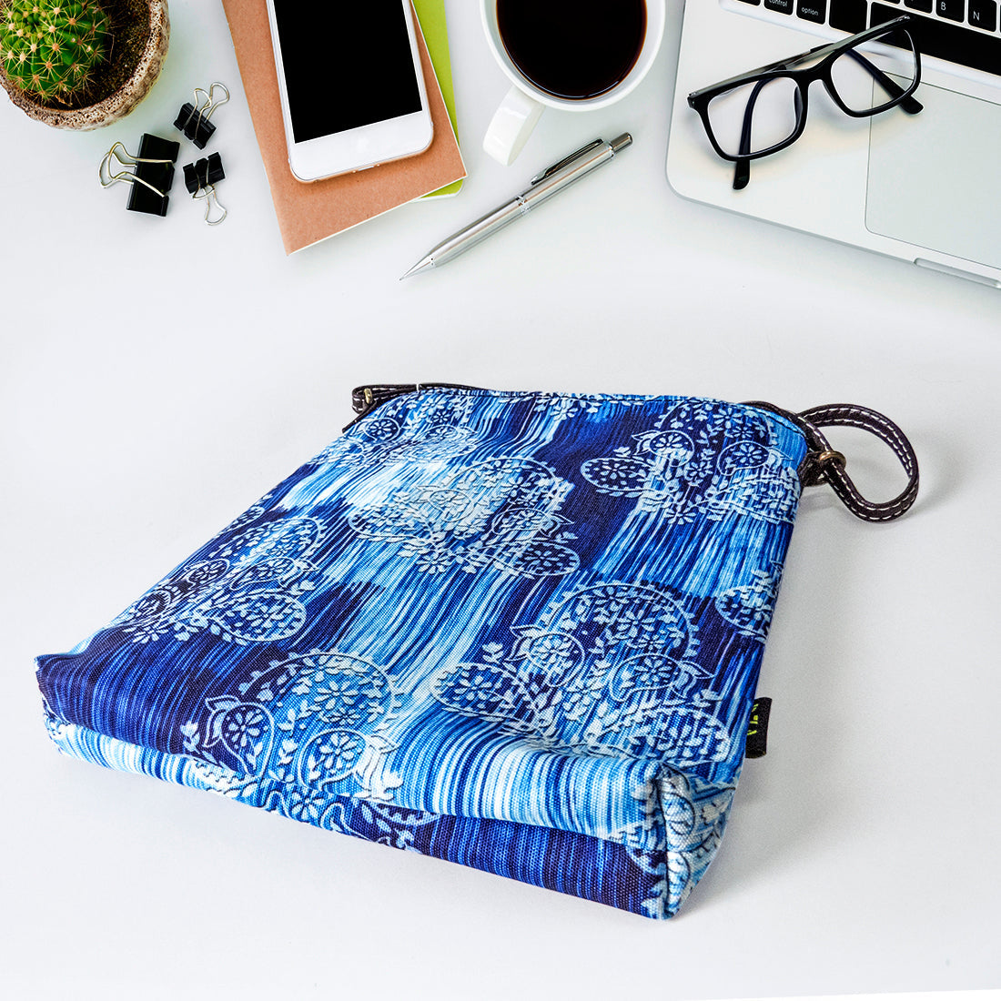 Sling Bag - Blue Denim Paisely