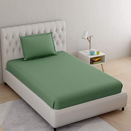 Single Bedsheet- Pista Green