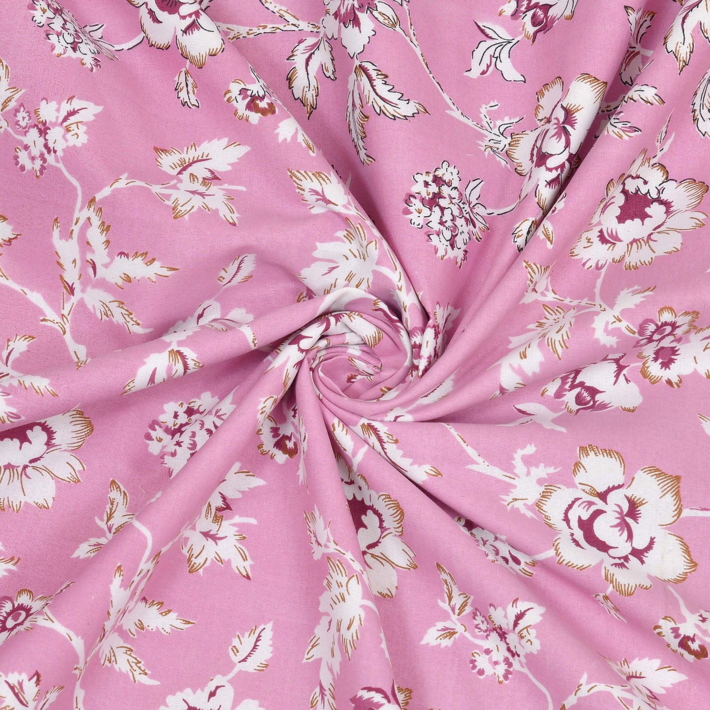 Dohar Cotton-Double Bed-Pink Flora