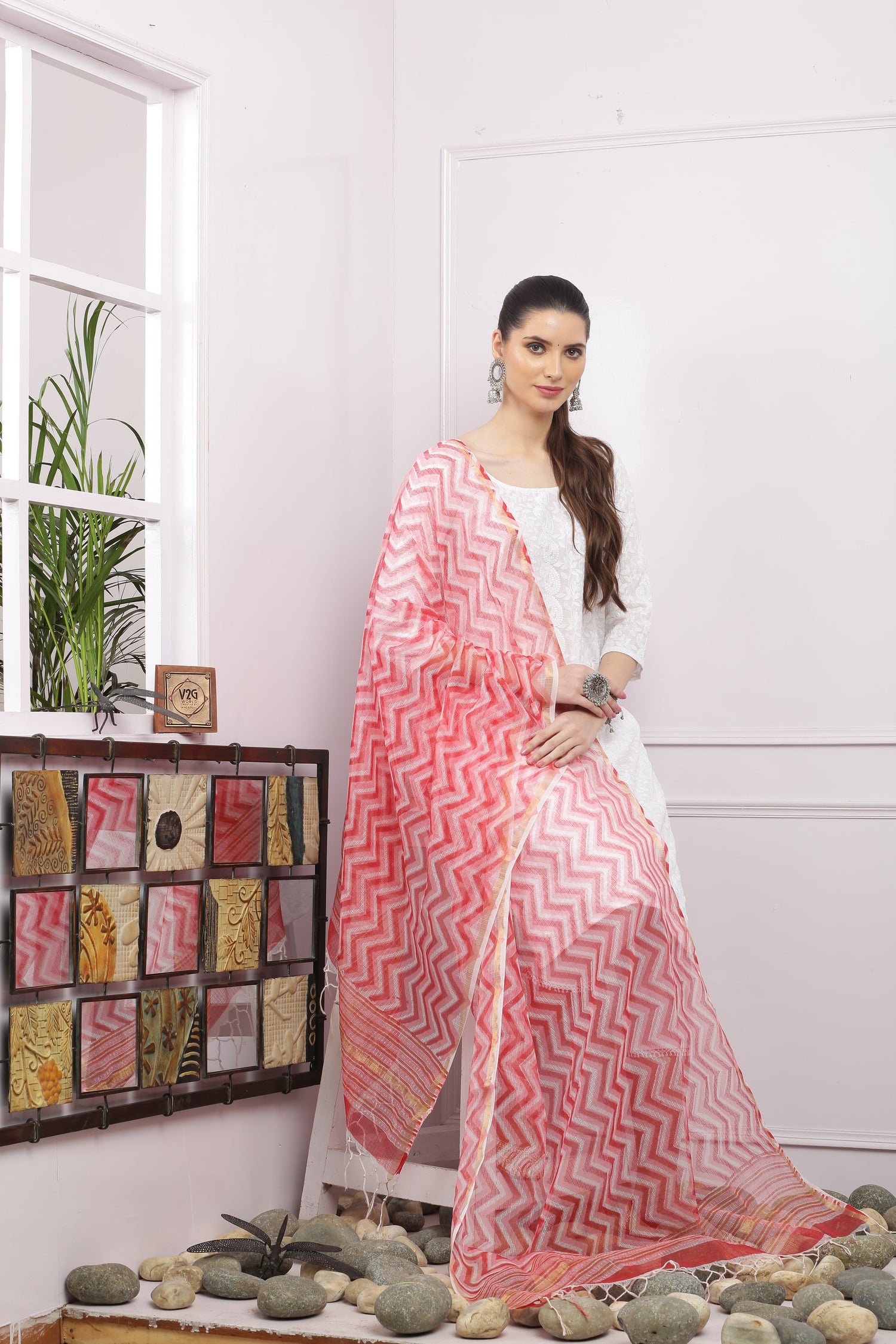 Hand Block Printed Dupatta
