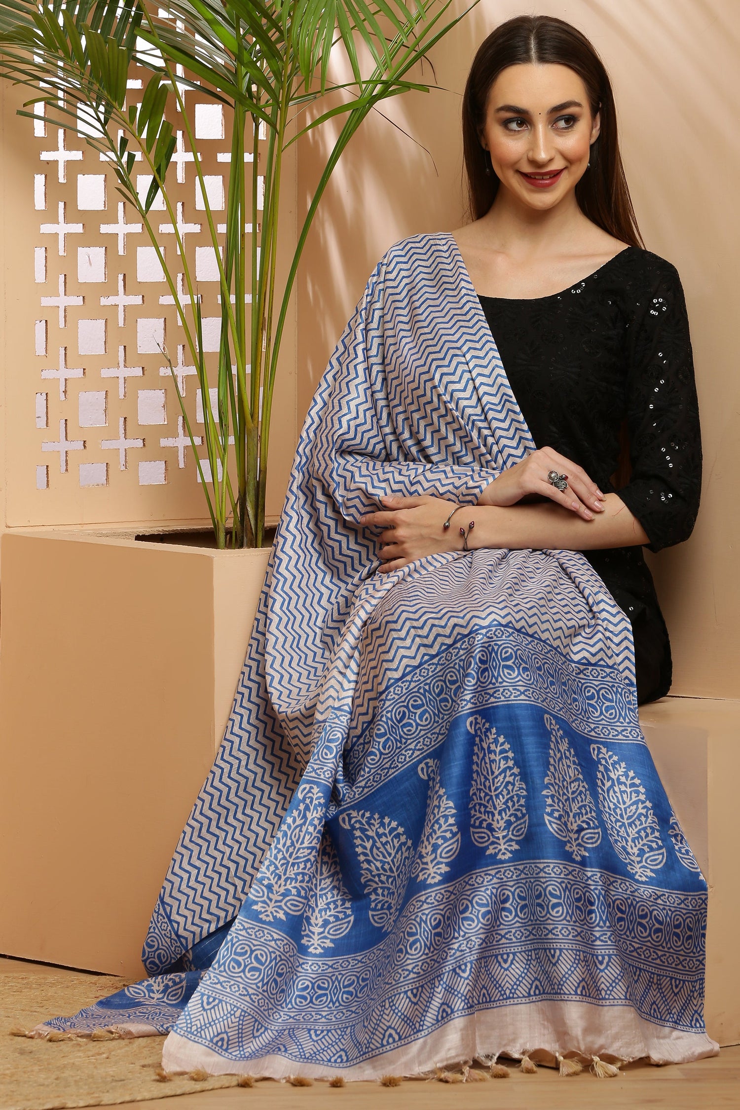 Katan +Cotton Silk Dupatta