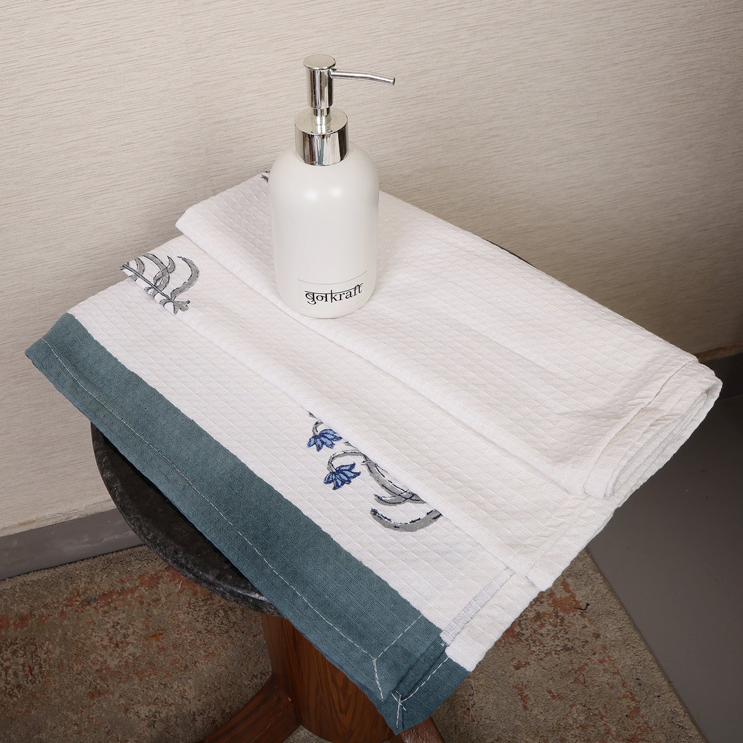 Bath Towel- Blue Lotus