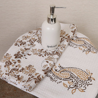 Bath Towel- Brown Paisley