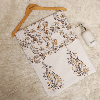 Bath Towel- Brown Paisley