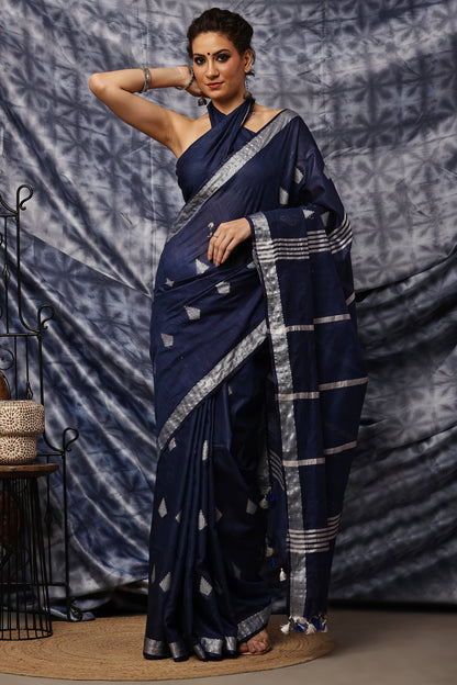 Handloom Saree-Neel Sutra