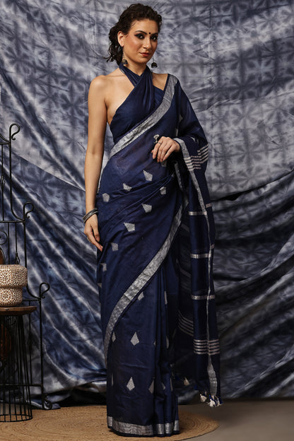 Handloom Saree-Neel Sutra