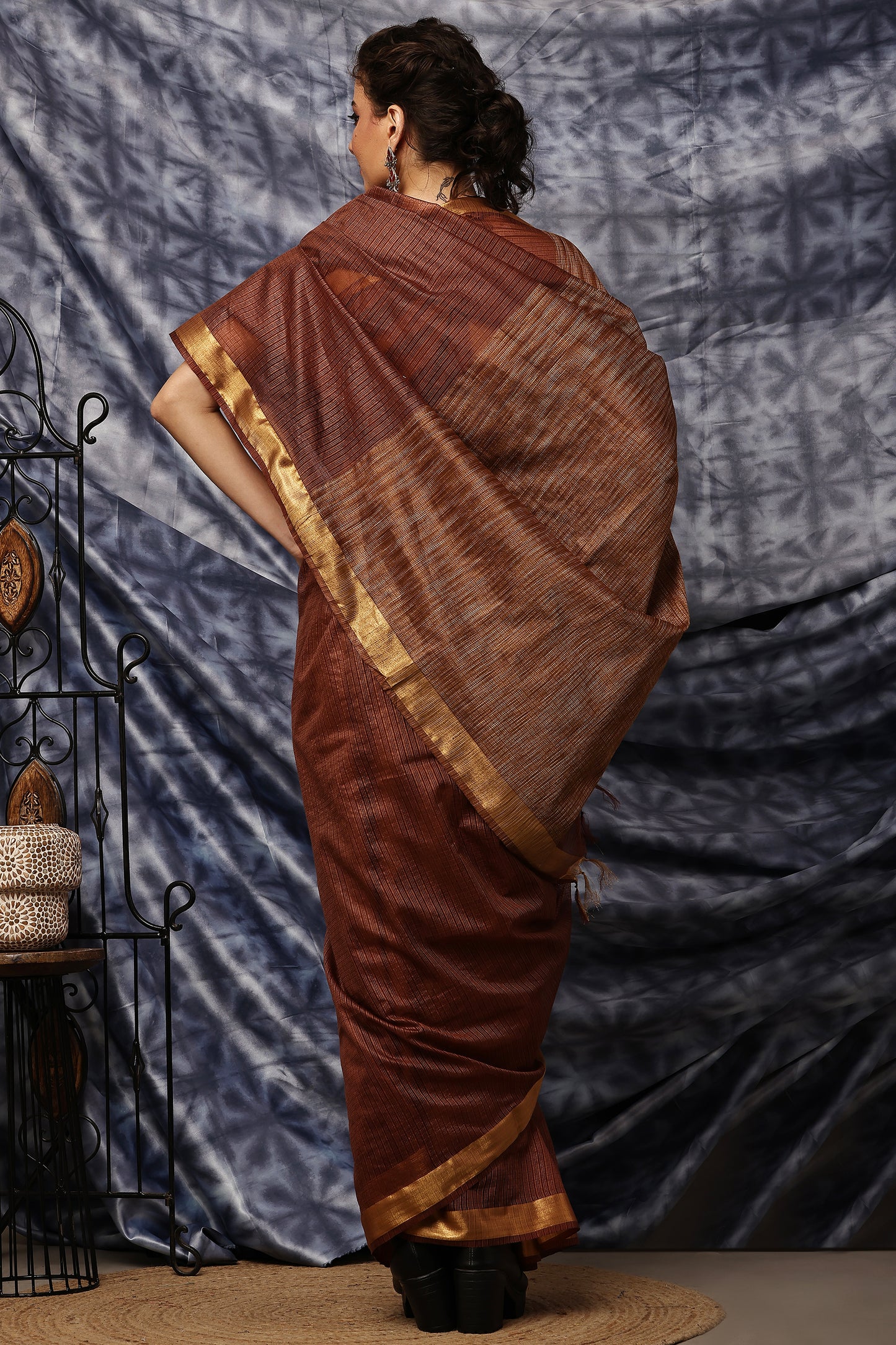 Handloom Saree- Bronze Whisper