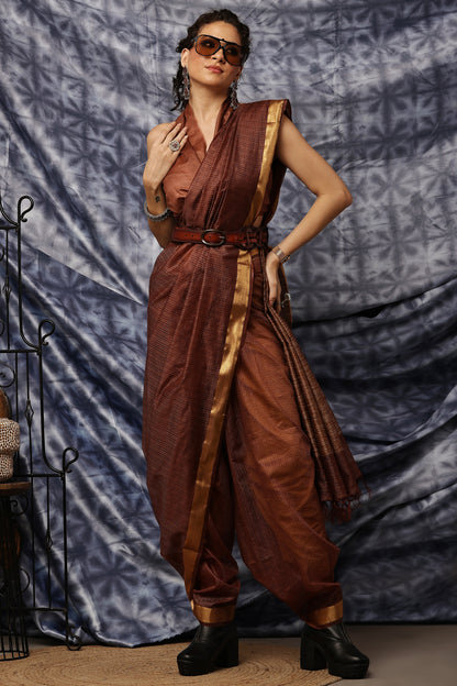 Handloom Saree- Bronze Whisper
