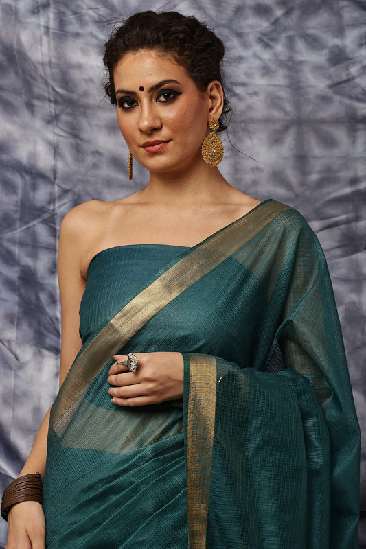 Handloom Saree- Peacocok Grace