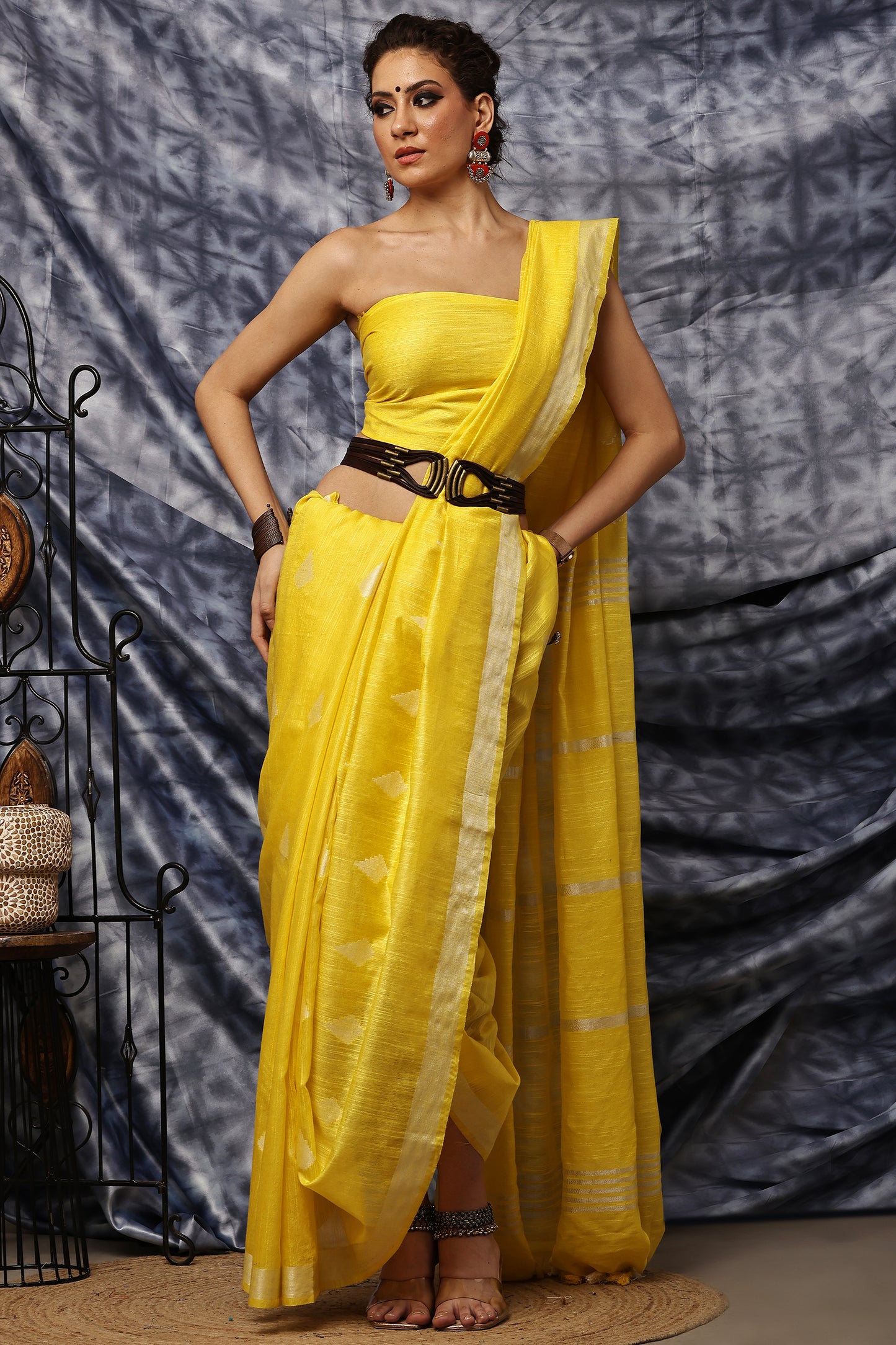 Handloom Saree- Haldi Grace
