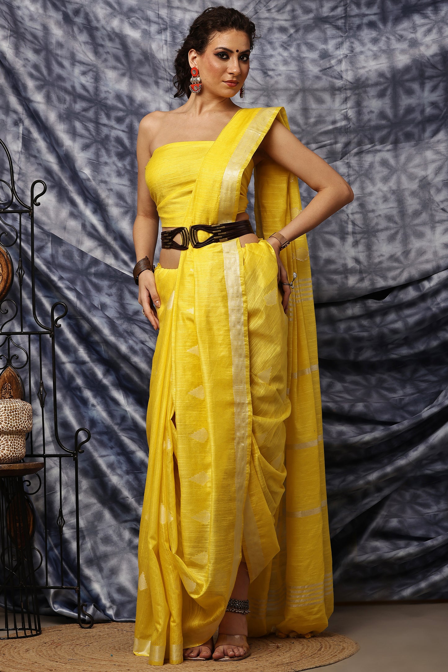 Handloom Saree- Haldi Grace