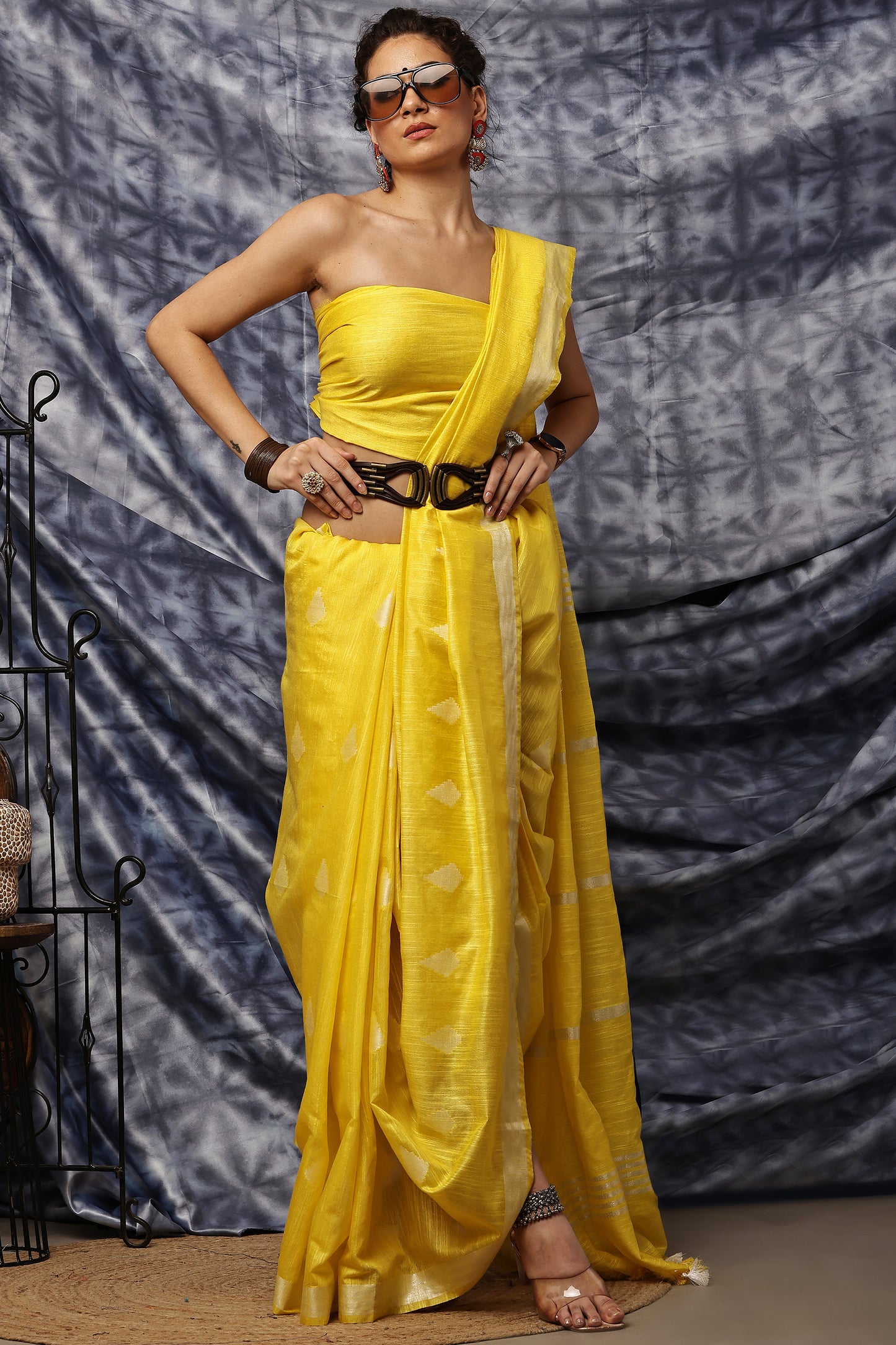 Handloom Saree- Haldi Grace
