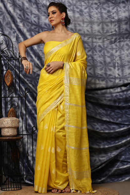 Handloom Saree- Haldi Grace