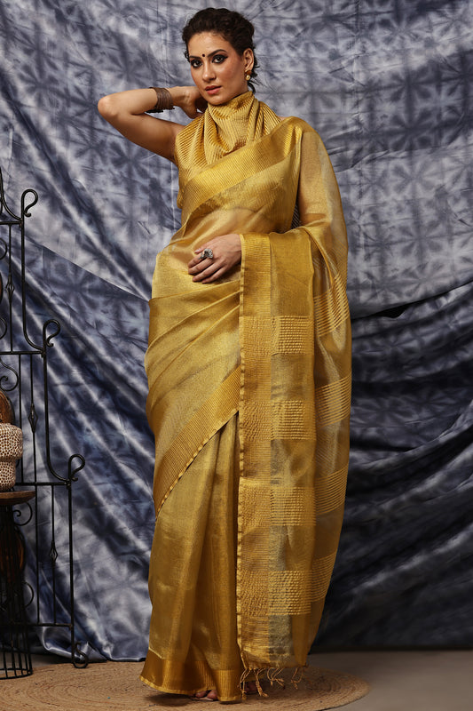 Handloom Saree-Golden Aura