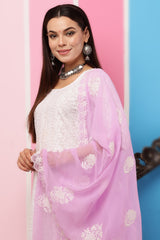 Georgette Dupatta- Lilac