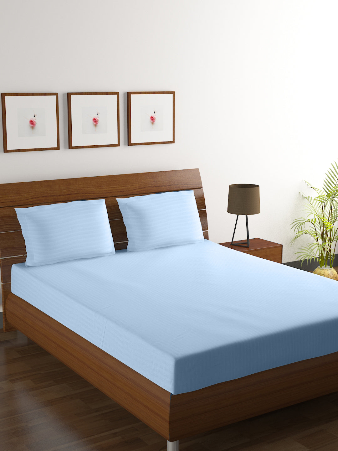 Cotton Bedsheet - Double Bed - Indigo Blue